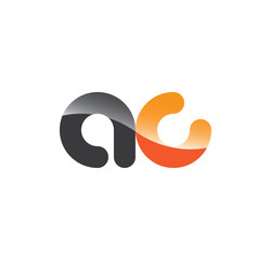 ac initial grey and orange with shine