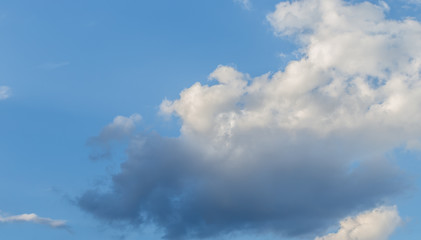 Fototapeta premium Dark clouds before thunderstorm and rain