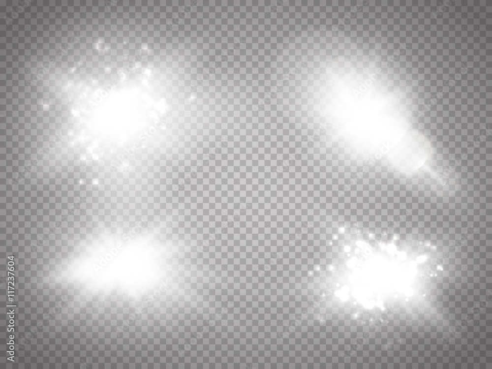 Canvas Prints vector transparent sunlight special lens flare light effect. sun flash with rays and spotlight. glow