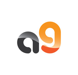 a9 initial grey and orange with shine