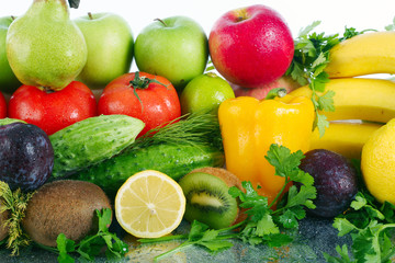 Assorted fruits and vegetables