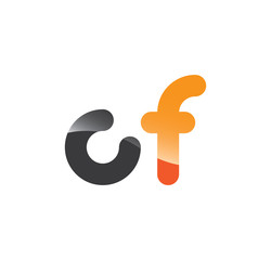 cf initial grey and orange with shine