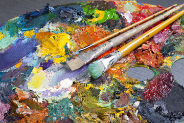 an artist's palette