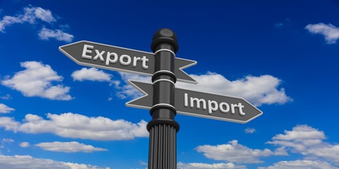 3D rendering of pointers on signpost