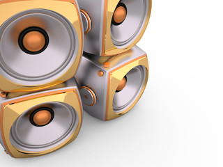 Speaker, 3D illustration