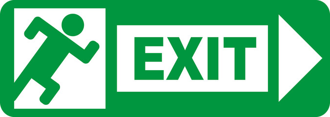 Emergency exit sign