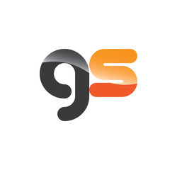 gs initial grey and orange with shine