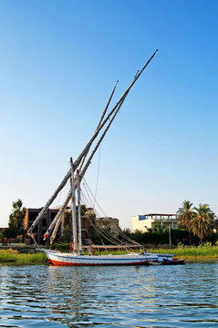 Felucca on Nile river, Egypt