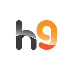 h9 initial grey and orange with shine