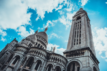 Coeur Basilica in Paris France under pretty sky
