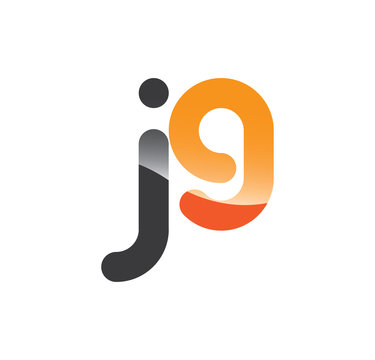 j9 initial grey and orange with shine