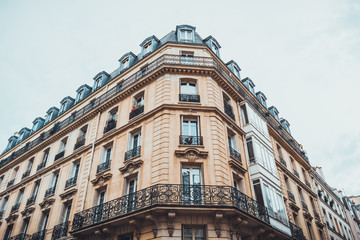 Flat corner section on apartment exterior