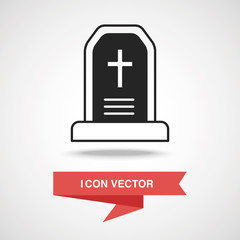 Fototapeta premium halloween grave icon