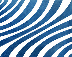 Watercolor dark blue striped background.