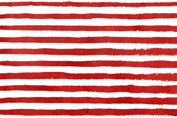 Watercolor red stripe grunge pattern. - 117242274