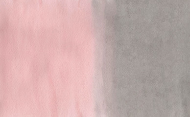 Abstract pink and grey watercolor background