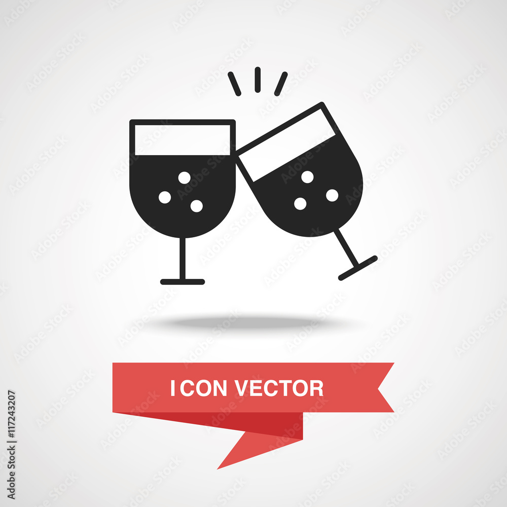 Poster birthday drink icon