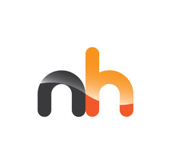 nh initial grey and orange with shine