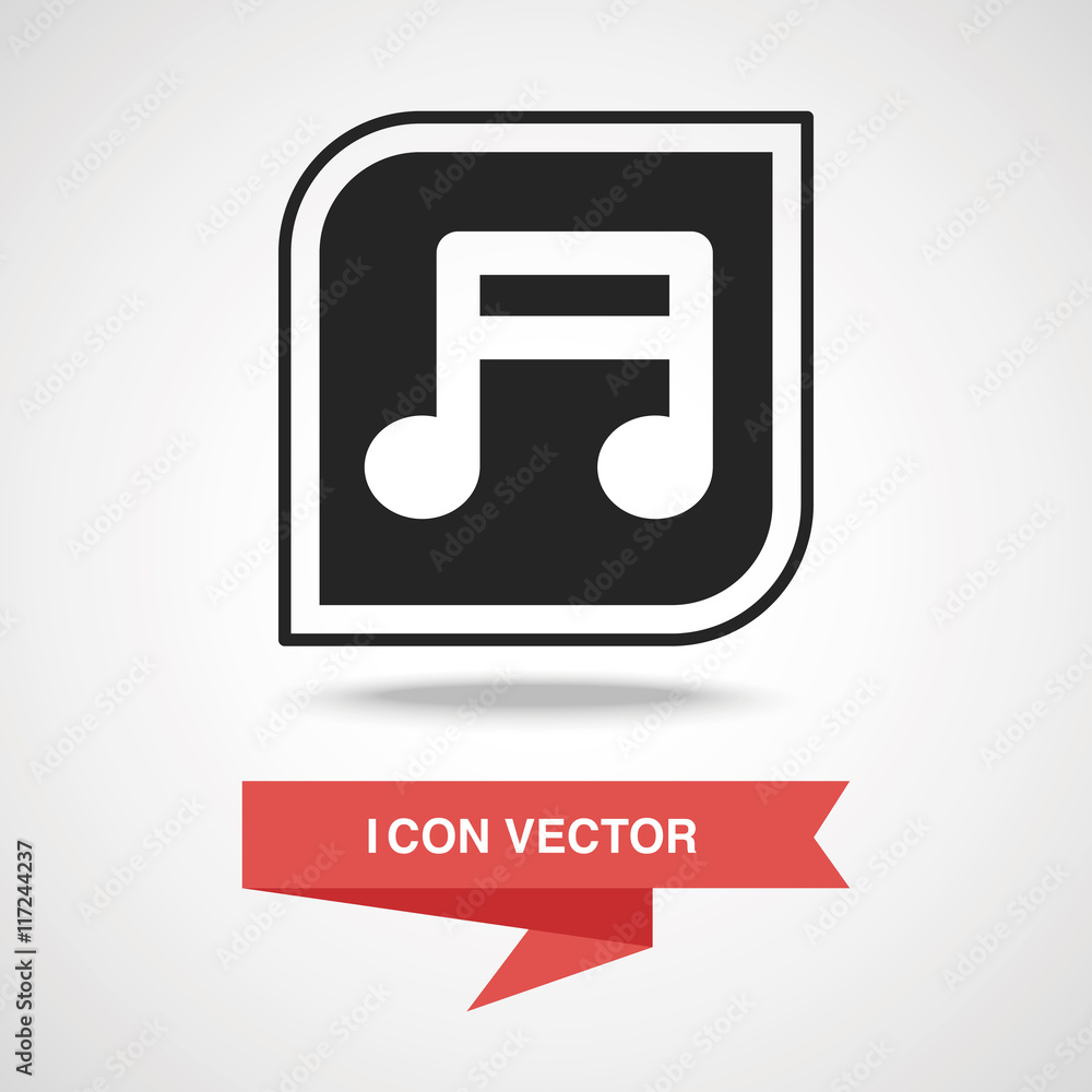 Canvas Prints music media icon