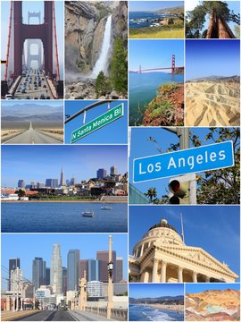 California USA - travel photo set