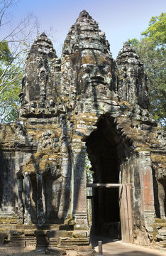 north gate Angkor Thom, Siem Reap, Cambodia