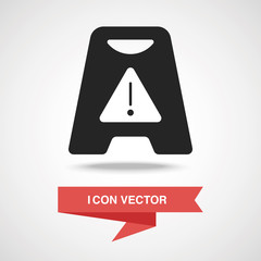 caution wet floor icon