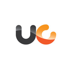uc initial grey and orange with shine