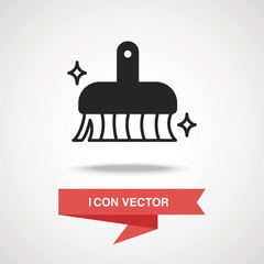 Obraz premium cleaning brush icon