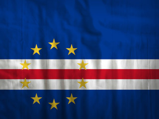 Fabric Cape Verde flag background