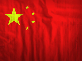 Fabric China flag background