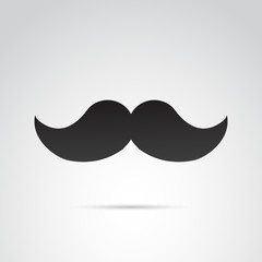 Mustache icon. Vector art.