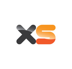 Obraz premium xs initial grey and orange with shine