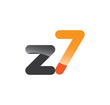 z7 initial grey and orange with shine