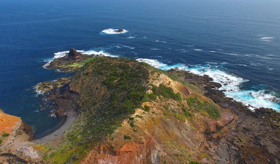 Aerial view of Cape Schanck, Victoria - Australia