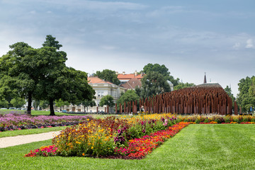 Obraz premium Monument to the Uprising, City park, Budapest
