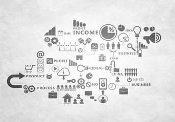 Data communications concept . Mixed media