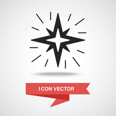 Obraz premium Space star icon