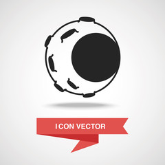 Space moon icon