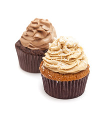 toffee and coconut cupcake
