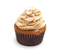 toffee and coconut cupcake