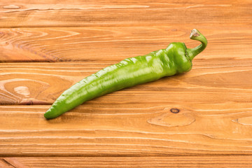 Green pepper on table