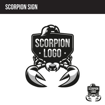 scorpion logo with place for your text