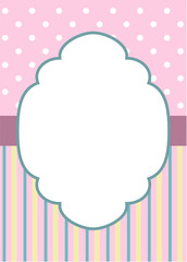 stripes and polka dot on pink