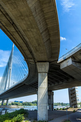 A new bridge over the Sava River, Belgrade