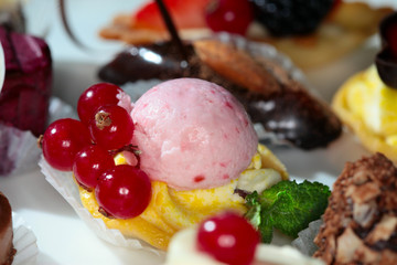 set of exquisite pastries
