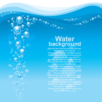 Water background. (vector illustration)