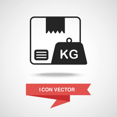 logistics freight weight icon