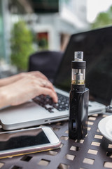 electronic cigarette with working