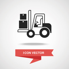 Naklejka premium logistics truck icon