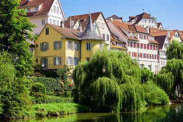 Hölderlinturm in Tübingen am Neckar - obrazy, fototapety, plakaty
